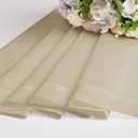 OWENIE Taupe Sheer Curtains 84 inches Long for Bedroom Living Room 2 Panels Set, Rod Pocket Solid Taupe Curtain, Soft Touch Elegant Voile Curtains & Drapes for Nursery, 42"x84", 2 Pcs