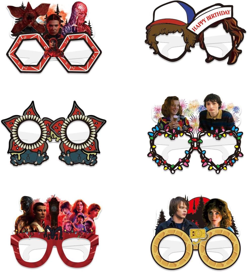 2 x 12 Pcs TV Series Theme Party Decorations, Role-Playing Photography Party Glasses, Perfect for Birthday Parties, Themed Gatherings, Celebrations
