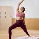 RUNNING GIRL High Waisted Leggings for Women, Seamless Full Length Buttery Soft Yoga Pants for Women, No Front Seam (L)