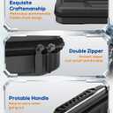 FYOUNG All in One Accessories Case Bundle for Nintendo Switch 2 2025, Portable Carrying Case & Clear Hard Cover Shell, 2 Screen Protector, 8 Thump Grips, Game Card Slots, for Travel & Storage