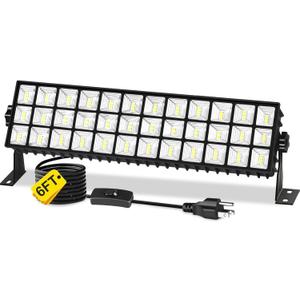 100W LED Shop Lights, 14000LM 6000K Plug in Garage Light with 6FT Power Cord, IP66 Waterproof Work Light for Garage, Outdoor, Workshop, Yard, Warehouses, Carport, Indoor