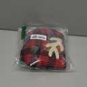 KYEESE Dog Christmas Sweater with Reindeer Pattern, Warm Winter Outfit, Turtleneck Dog Sweater for Small Dogs with Leash Hole, Red Buffalo Plaid Knitwear, Soft Cozy Pet Clothes for Christmas, X-Large