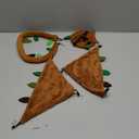 Hamiledyi 5PCS Hamster Hammock Sugar Glider Hammock Set Sugar Glider Cage Accessories Toys Small Animals Hanging Bed Hideout Tunnel Swing Rodent Iqammocking for Small Hamster Rat Gerbil (Brown)