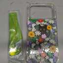 MOSNOVO for iPhone 17 Pro Max Case | Compatible with Magsafe | Military Grade 6.6ft Drop Tested | Camera Control | Clear with Black Cat in Garden Design