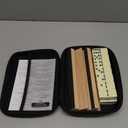 Jumbo Dominos Set for Adults with 4 Wooden Racks/Trays, Double 6 Dominoes Travel Set with Portable Case Double Six Dominoes Set with 4 Tiles Holders, 28 Tiles Dominos Set for Family Board Games