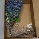 Giegxin 12 Pack Artificial Blue Berry Stems Fake Blueberries Picks, Artificial Flowers Decorative Stickers, Faux Blueberry Accessories for Party Wedding Decoration Home (13.7 Inch)