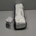 Beige White Pinch Pleated Linen Curtains 1 Panel for Living Room Bedroom Memory Training Shaped Semi Sheer Pleat Drapes with Hooks Rings Light Filtering Window Curtain 60x108