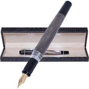S&R Somit Fountain Pen, Premium Nib,Fancy Pen Executive, Journaling, Calligraphy, Best Writing Pen Gift for Men & Women, Illuminating Gift Box