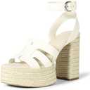 The Drop Women's Bea Platform Heel, White, 10