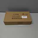 CHENGU 12 Pcs LED Taper Candles Flameless Battery Dripless Dinner Candles for Thanksgiving Day, Weddings, Church, Hanukkah, Christmas, Autumn, New Year Celebration(Spiral Orange,Spiral)