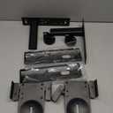 FDM Universal Speaker Wall Mount One Pair of Side Clamping Bookshelf Speaker Mount Bracket with Swivel and Tilt for Sound Speakers (Black)