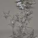 Marchpower 46 Stars Curtain Lights, Battery Operated Christmas Star Window Lights - Warm White with Timer & Memory Function & 8 Modes, IP65 Waterproof for Indoor Window Decoration