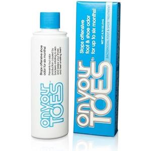 On Your Toes Natural Foot and Shoe Odor Eliminator –Shoe Deodorizer with Body Powder to Neutralize Smelly Odors – Long-Lasting, Fast-Acting Foot Powder for Kids and Adults (3 Pack)