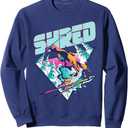 Shred Shirt Vintage Freestyle Ski 80s Costume Retro Skiing Sweatshirt Large