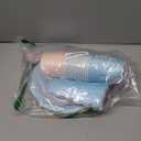 175 Pcs Baby Gender Reveal Plates and Napkins Set, 25 Guest Boy or Girl Gender Reveal Party Supplies Include Light Pink and Light Blue Plates Napkin Cup Plastic Spoon Fork Knive for Baby Shower