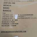 MAXFurnature Black Bench size 62" 