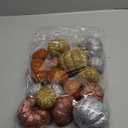 24 Pcs Thanksgiving Glitter Mini Pumpkin Decor Orange, Silver, Gold Small Artificial Foam Pumpkins Fall Tree Hanging Ornament Tiered Tray Decor for Autumn Thanksgiving Party Indoor Home