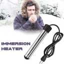 2000W Fast-Boiling Immersion Heater: Compact & Portable, Auto Safety Shut-Off, Rust-Resistant Design for Baths, Pools & Foot Soaks. User-Friendly, High Performance, Durable Water Heating (Black)