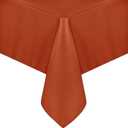 sancua Fall Tablecloth Rectangle - 60 x 84 Inch Burnt Orange - Stain and Wrinkle Resistant Polyester Fabric Table Cloth, Thanksgiving Table Cover for Dining Buffet Parties, Rust, Pumpkin Orange