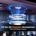 SPIDERCASE Magnetic for iPhone 16 Pro Max Case, Translucent Matte [2Pcs Tempered Glass Screen Protector] [Upgraded Full Camera Protection] Phone Case,Purple