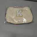 2025 Graduation Gifts for Her Women Girls,Personalized Belt Bag Waist Packs Trendy Fanny Pack Crossbody Bags,Initial White A,Cream Bag