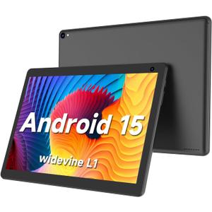 COOPERS Tablet 10 inch, Android 15 Tablet, 32GB ROM 1TB Expand Computer Tablets, Quad Core Processor 6000mAh Battery, 1280x800 IPS Touch Screen, 2+8MP Dual HD Camera, Bluetooth WiFi Tablets PC