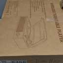 Vinyl Record Player Turntable with Built-in Bluetooth Receiver & 2 Stereo Speakers, 3 Speed 3 Size Portable Retro Record Player for Entertainment and Home Decoration (Brown)