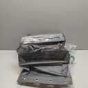 Over The Door Shoe Organizer - 8-Shelves Hanging Shoe Rack with Exlarge Deep Pockets | Behind Door Space Saving for Apartments, Dorms, RV Closets | Anti-Slip Oxford Fabric (14-Pocket, Gray) (Grey)