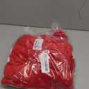 4PCS Christmas Chair Covers, Stretch Removable Washable Santa Claus Hat Dining Room Chair Slipcover - Red Xmas Chair Seat Protector Cover for Home,Ceremony, Banquet Indoor Decorations