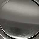 Mbillion Small Trash Can with Swing Lid 2.4 Gallons/9 Liter, Mini Trash Can with lid, Stainless Steel Cylindrical Garbage Can for Home and Office Bathroom Bedroom, for Ground and Desktop(Black)