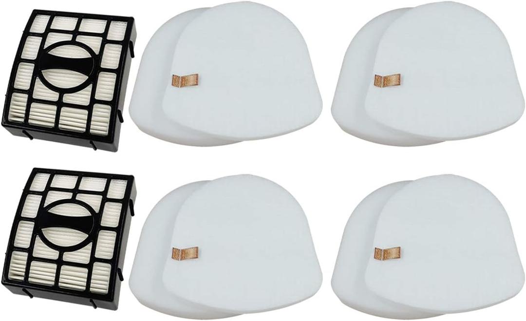 Dttery ZU561 UV730 Filters Replacement for Shark ZU560 ZU660 UV650 UV725 ZD201 ZD400 CU530 Rotator Navigator Lift-Away Upright Vacuum Part XFFK560 XHEPA560 XFFKZD400 XHFZD400, 4 Foam, 4 Felt, 2 HEPA