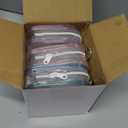 Harloon 6 Pcs Clear Figure Display Bags with Keychain for Doll 3.94 x 2.56 Inch Small Zipper Clear Pouch Keychain Display Case Portable Hanging Blind Bags Doll Storage Box Gift for Friend(Door Shape)