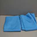 SpaceDresser Waterproof Outdoor Sheer Curtains for Patio - 2 Panels Rod Pocket Indoor Voile Sheer Curtain for Living Room,100W x 96L inch, Aqua