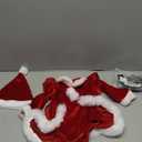 Newborn Baby Girl Christmas Outfit Ruffle Long Sleeve Red Velvet/Plaid Romper Dress Xmas Cute Fall Winter Clothes (12-18 Months)