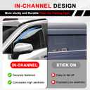 Visor Rain Guards Compatible with Toyota RAV4 2019-2024 2025 Side in-Channel Window Visors Deflectors Front and Rear Clip-on Vent Visor Weather Shield Sun Wind Rain Guard Accessories 4PCS