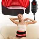 Red Light Therapy Belt, 600 High-Density LEDs Red Light Therapy, Infrared Light Therapy Wrap with 5 Intensity Levels, 6 Timer Settings, Handheld Controller, Gifts for Women Men