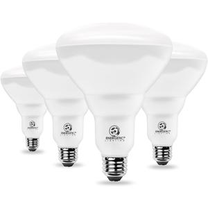 Energetic BR40 LED Light Bulbs,Indoor Flood Light,Dimmable,3000K Warm White,110W Equivalent,1600LM,E26 Base,Recessed Can Lights,High Lumen,Flicker Free,UL Listed,4 Pack