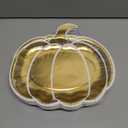 40 Pcs Fall Pumpkin Paper Plates Gold Foil Pumpkin Shape Disposable Dessert Plates Autumn Thanksgiving Party Tableware Dinnerware for Wedding Birthday Table Decor Supplies9 Inch