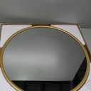 Growsun Gold Round Mirror, 24 inch Circle Wall Mirror for Bathroom Vanity, Entryway Living Room with Metal Frame for Home Decor