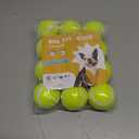 Nobleza Dog Tennis Balls 12 Pack, 2.5 Floatable Squeaky Tennis Ball for Small Medium Dogs, Training Safe Natural Rubber Squeaky Dog Balls for Dogs to Fetch Exercise, Yellow