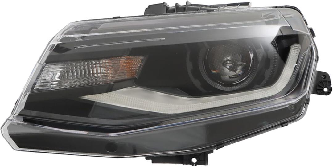 Silscvtt Headlights Assembly Replacement for Chevy Camaro 2016-2018 Camaro ZL1 2019-2022 HID Headlamp with DRL Driver Side GM2502423 84364823