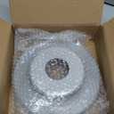 NQ Flag Pole Flash Collar Base for 2" Diameter Flag Pole Inground, Aluminum Flag Pole Base for Outside House, Flag Pole Accessories, Flagpole Hardware Parts (Silver)