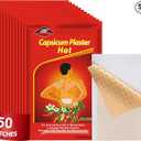 50 Count Capsaicin Patches,4.72"x7.08" Hot Capsicum Patch
