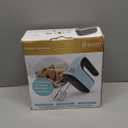 9-Speed Digital Hand Mixer Electric, 400W Powerful DC Motor, Hand Mixer Electric Handheld with Snap-On Storage Case, 5 Stainless Steel Accessories, Beaters, Dough Hooks, Whisk(Ice Blue/Black)