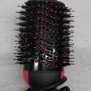 REVLON One-Step Volumizer Hair Dryer and Styler, Improved Motor for Less Frizz, More Shine, and Reduced Heat Damage for Salon Style Round Brush for Blowout, Black (1.0 VOLUMIZER UPDATED MOTOR LIFE, Black Pink)