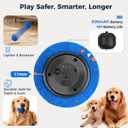 2 Pack Interactive Dog Balls - Auto Moving Bouncing Vibrating Washable Dog Toys for Large Medium Dogs, Type-C Rechargeable, Blue and Orange, Ripple Pattern