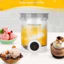 Ninja Swirl by CREAMi Ice Cream and Soft Serve Maker Pints and Lids - 1 Pack, Compatible with NC700/701 Series Ninja Swirl Ice Cream & Soft Serve Makers, BPA-Free & Dishwasher Safe, Grey Lids