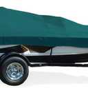 Taylor Made Products Trailerite Semi-Custom Boat Cover for Tournament Style Bass Boats with Outboard Motor (15'5" - 16'4" Center-Line Length x 84" Beam Width, Teal)