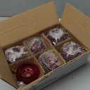 Candle Stand Candlestick Holder 6pcs Glass Candlestick Holders Vintage Ribbed Taper Candle Holder for Centerpiece Party Home Decor for Wedding Housewarming(Red)