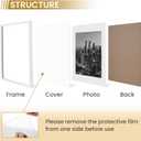 16x20 Picture Frame with Plexiglass, Display Pictures 16 x 20 Poster Frame, White 16 by 20 Photo Frames for Wall Hanging Horizontal and Vertical